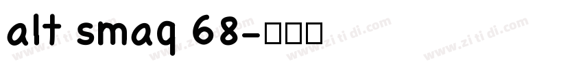 alt smaq 68字体转换